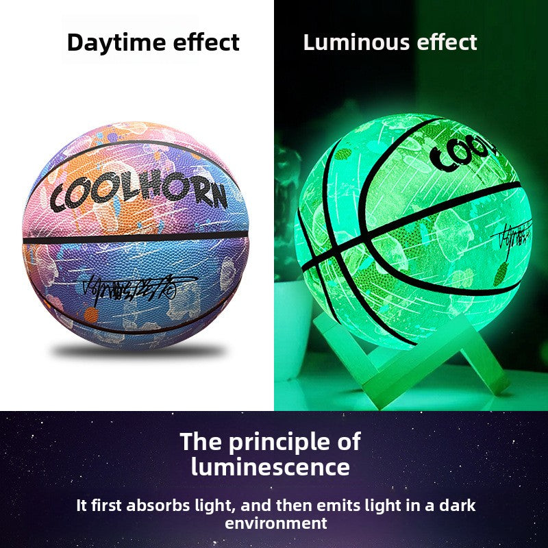 Glow in Dark PU Basketball