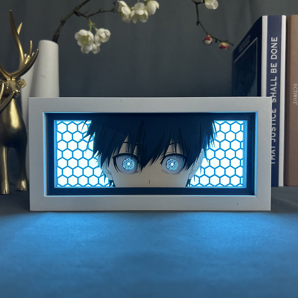 Animation paper carving lamp
