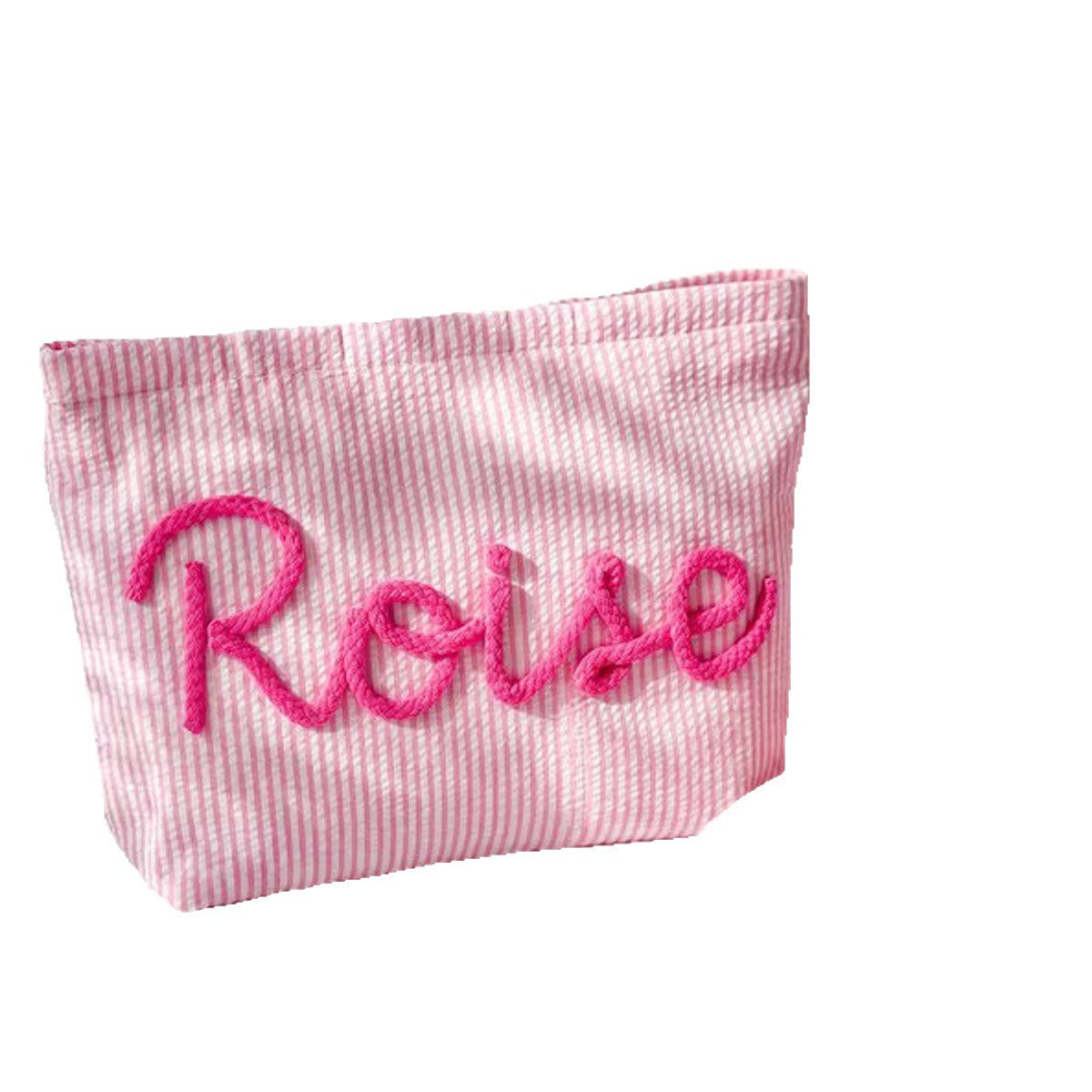 Soft Letter Pattern Makeup Bag with Zipper