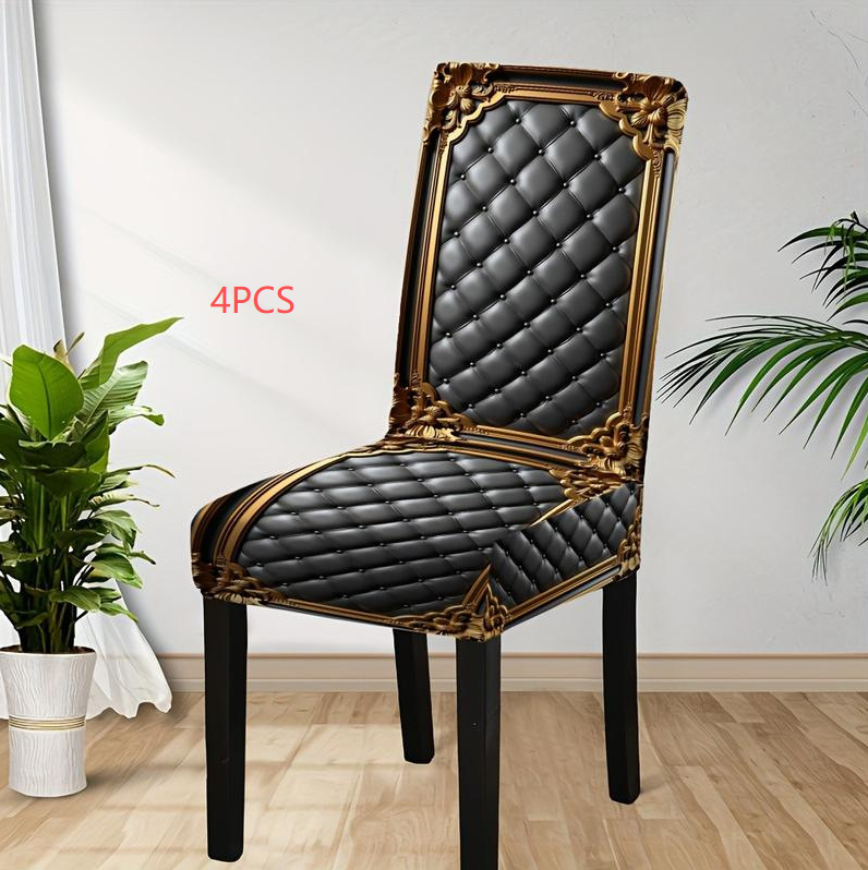 Pattern Elastic Dining Chair Covers
