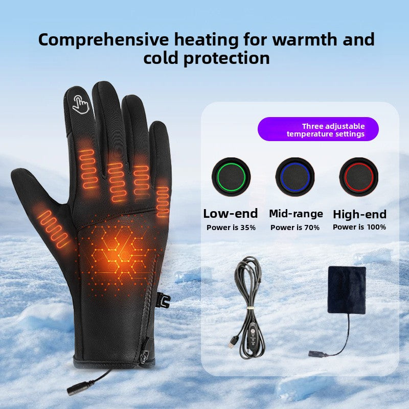 USB Electric Heating Gloves for Outdoor Activities