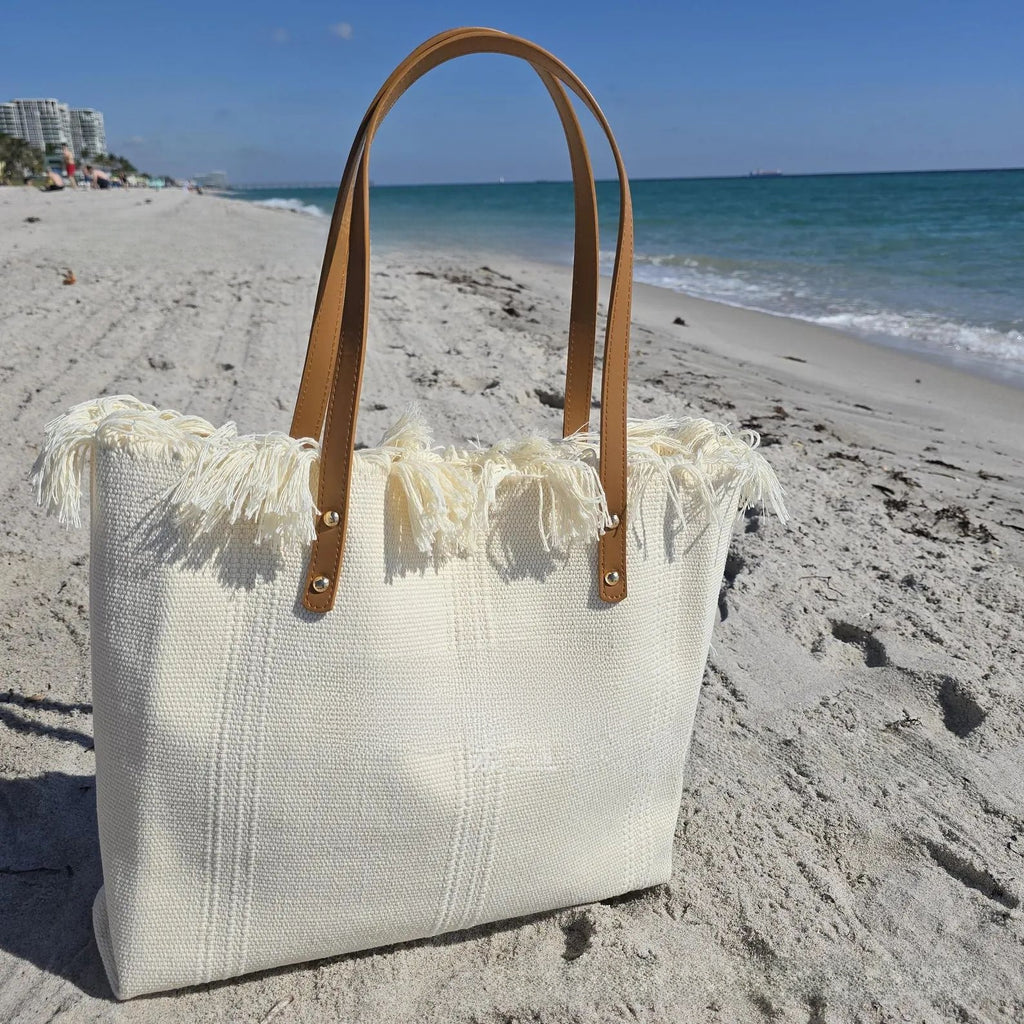 Letter Canvas Bag for Women ? Large-Capacity Shoulder Tote