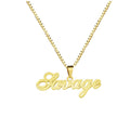 18K gold-plated letter necklace