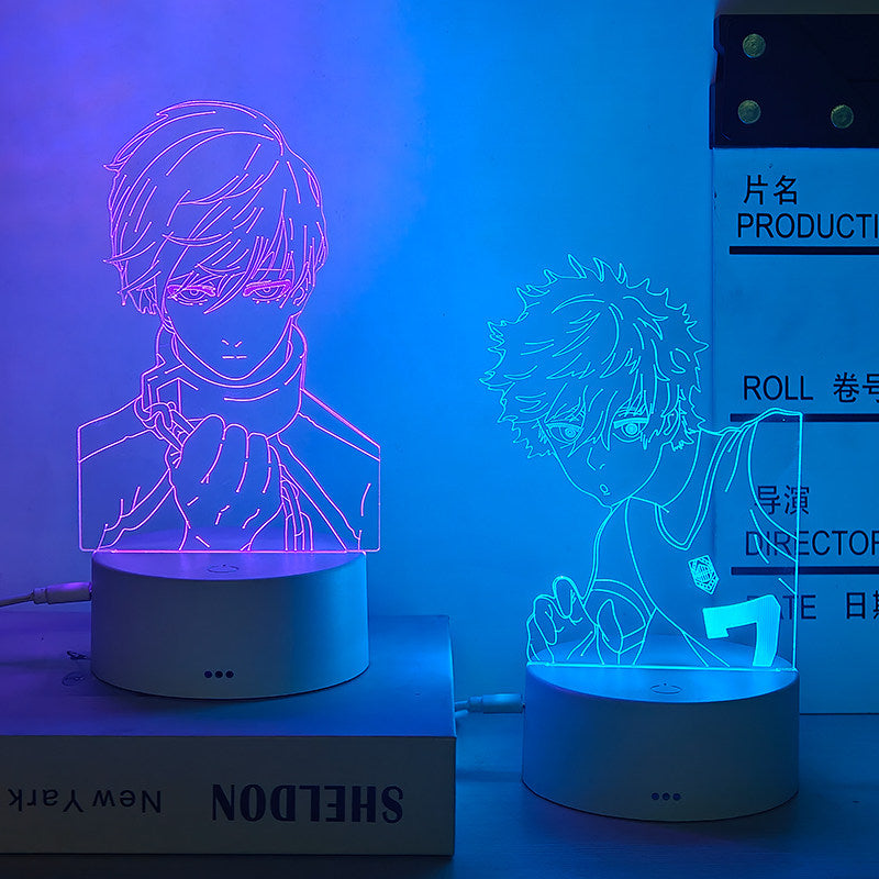 Blue Lock Anime Merchandise Decoration Jieshi Yifeng Le Hui Children's Room Sleep Night Light
