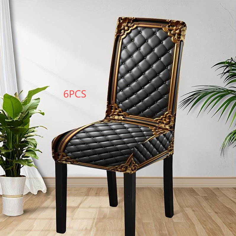 Pattern Elastic Dining Chair Covers