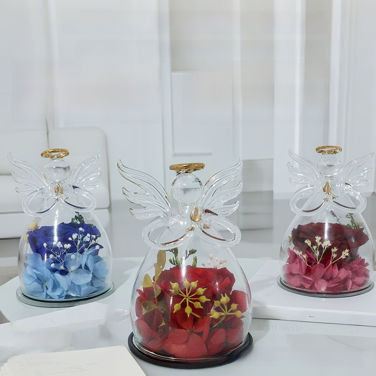 Handmade Preserved Rose Glass Dome