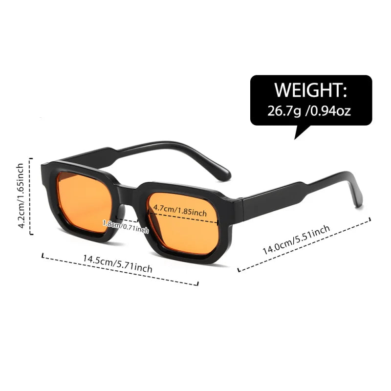 1PC, fashionable square frame glasses, a variety of colors to choose from, parties, props, cool and trendy, suitable for parties