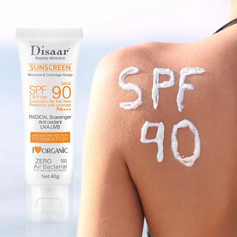 Waterproof SPF 90+ Facial and Body Sunscreen Cream