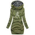 Women's Slim Fit Long Sleeve Hoodie Sweater Dress