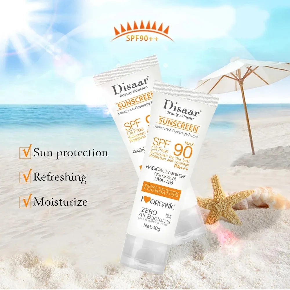 Waterproof SPF 90+ Facial and Body Sunscreen Cream