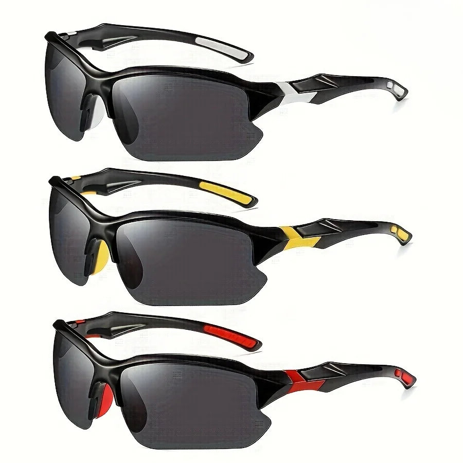 Outdoor Polarized Fashionable Sports Glasses for Men and Women, Windproof Suitable for Baseball Running Fishing Golf and Driving