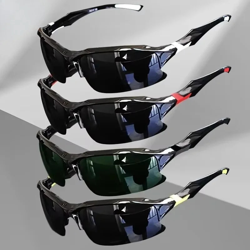 Outdoor Polarized Fashionable Sports Glasses for Men and Women, Windproof Suitable for Baseball Running Fishing Golf and Driving