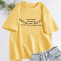 Cotton Woman Short Sleeve T-shirts Streetwear