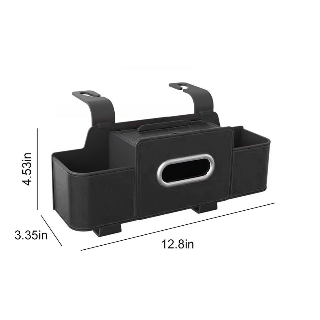 Universal Car Backseat Organizer with Tissue Box and 2 Cup Holders