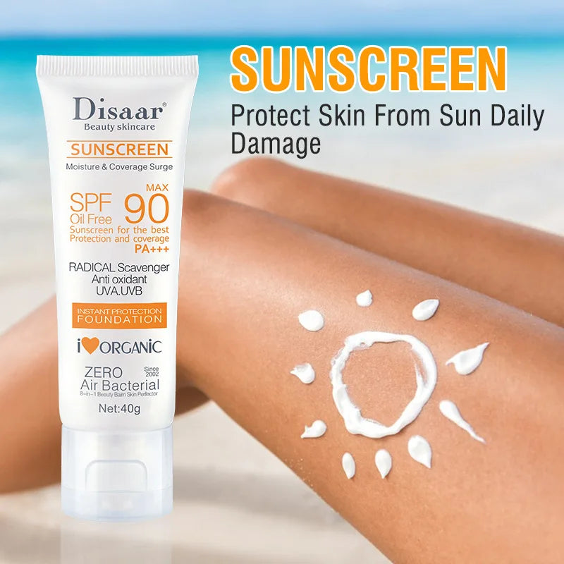 Waterproof SPF 90+ Facial and Body Sunscreen Cream