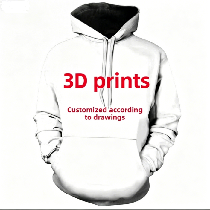 3D Print Hooded Sweatshirt