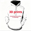 3D Print Hooded Sweatshirt