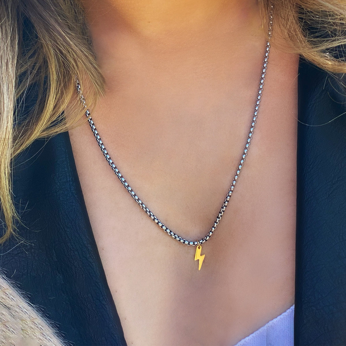 Horseshoe Buckle Stainless Steel Necklace