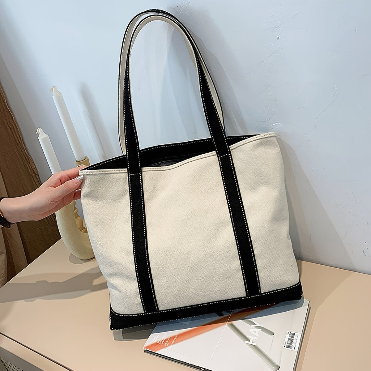 Personalized Embroidered Canvas Tote Bag