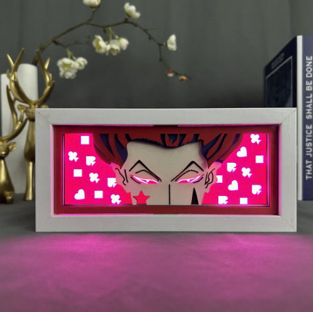 Animation paper carving lamp