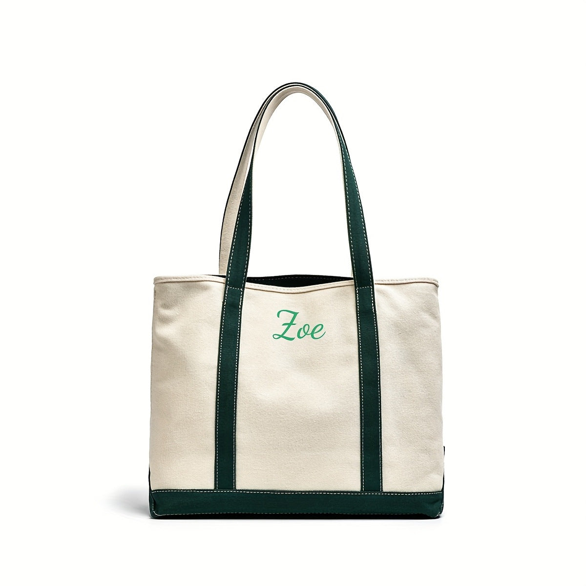 Personalized Embroidered Canvas Tote Bag