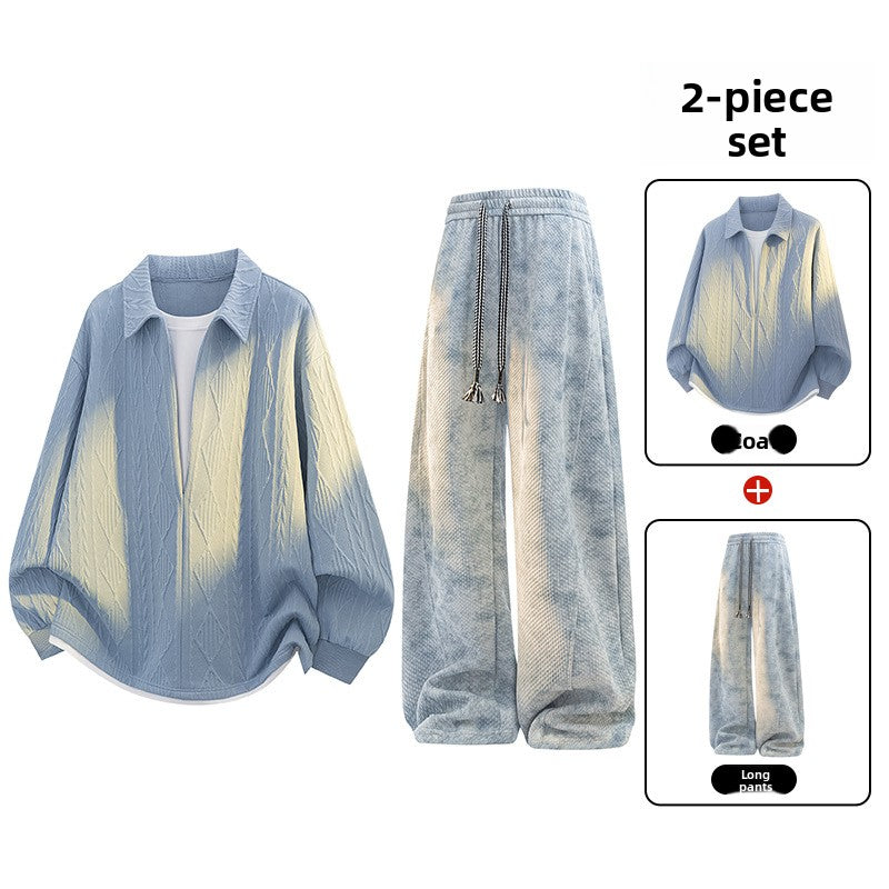 Men's Casual Two-Piece Sweatshirt Set